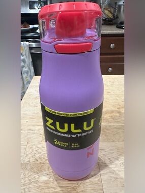 ZULU 14 Oz Insulated STAINLESS STEEL Water Bottle BPA Free LeakProof Tropic Pink